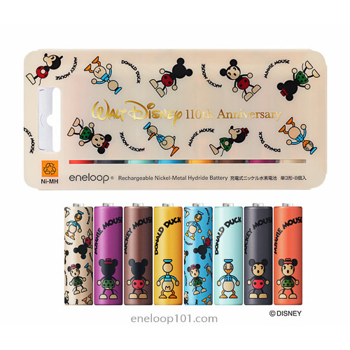 colorful disney character batteries